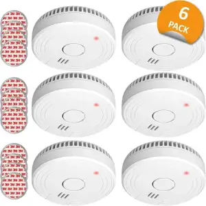 ELRO FS1805M | 6-Teiliges Rauchmelder-Set | Magnetisches Befestigungsset | 5 Jah