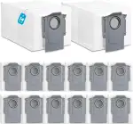 14 Stück Staubbeutel für Roborock S8 MaxV Ultra/Qrevo/Qrevo Pro/Saros 10R/Saros 10/QV35A/Qrevo S/Qrevo Slim/Qrevo Curv S5X/Qrevo Curv 2 Flow/Qrevo Edge/Qrevo MaxV Staubsauger - Hochwertig beutel