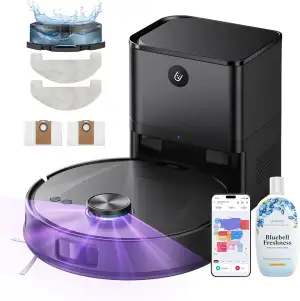 Ultenic Saugroboter mit Wischfunktion, 10000Pa 200Min Staubsauger Roboter mit Ab