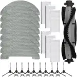 Staubsauger-Teile und Zubehör-Set, Hauptbürste, Seitenbürsten, Filter, Mikrofaser-Mopptuch, Nylon...