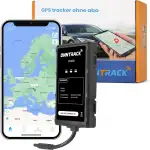 400 GPS Tracker Auto – Eingebauter Peilsender mit Echtzeit GPS Live Tracking, Lebenslang kostenlos, Ohne SIM-Karte & ABO, Manipulationsalarm, 4G LTE, App-Steuerung