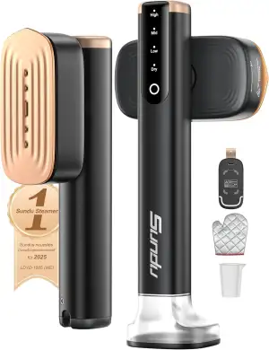 Sundu Dampfglätter, Steamer mit 2 Wassertanks (180 ml und 100 ml), 15S Schnelles