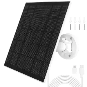 URAQT Solarpanel für Eufy kamera, 5W Kamera Solarpanel Kompatibel mit Eufycam, S