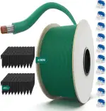 100M Universal Begrenzungskabel für Mähroboter + 300 Erdspieß + 10 Klemmenblöcke, HAUSPROFI Begre...