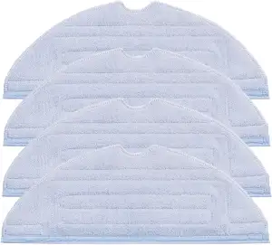 VIEWALL 4 Stück Wischtücher für Roborock S8 / S8+ S7 / S7+/ S7 MaxV Ultra / S7 MaxV/S7 Pro Ultra/T7 / T7plus Saugroboter, Mikrofaser Weich Waschbar und Wiederverwendbar Ersatz Wischtücher Mop