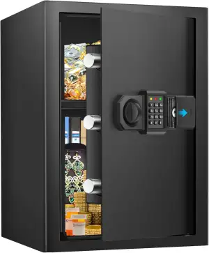 65L Großer Safe Tresor für Zuhause, Digitale Feuerfester Tresore mit Schlüssel, 