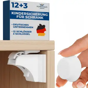 Hoffenbach Magnetische Kindersicherung 12 Schlösser + 3 Schlüssel – Schranksiche