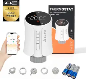 SALCAR Smartes Heizkörperthermostat Smart WiFi Thermostat Heizung Kompatibel mit