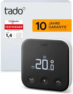 tado Smartes Thermostat X, Zusatzprodukt für Fußbodenheizung und Boiler, Steueru