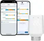 Eve Thermo (Matter, 5. Gen.): Smartes Heizkörperthermostat, Heizkosten sparen, funktioniert mit Alexa, Apple Home, Samsung SmartThings, Google Home, benötigt Thread Border Router
