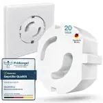 Steckdosen Kindersicherung (20x Stück) - Kindersicherung Steckdose zum Schutz vor Stromschlägen - Einfache Installation ohne Kleben - Steckdosenschutz Weiß - Sicherheit für Baby & Kinder
