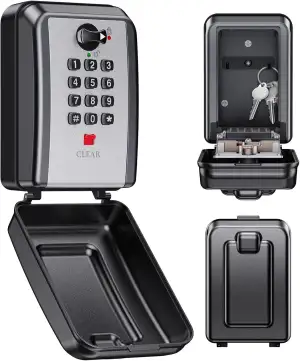 Mohard Schlüsseltresor mit Zahlencode Wandmontage, 12 Stellige Schlüsselkasten [