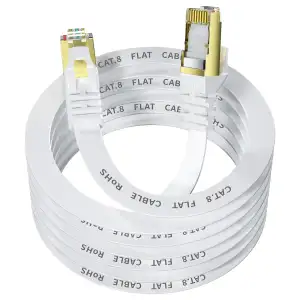 LAN Kabel 10M，Cat 8 Netzwerkkabel 40Gbps 2000MHz S/FTP RJ45 Hochgeschwindigkeit 