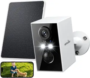 wansview Überwachungskamera Aussen Solar Akku - 2K Kamera Überwachung Aussenkame