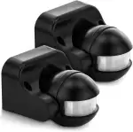 deleyCON 2X Infrarot Bewegungsmelder Aufputz Wandmontage Innen Außen Spritzwassergeschützt Neigba...