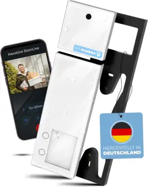 Video Türklingel mit Kamera kabellos [kompatibel mit Fritz!Box und App-Steuerung