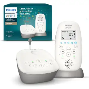 Philips AVENT Audio Babyphone, DECT-Technologie, Eco-Mode, Sternenhimmel, Gegens