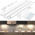 WOBSION LED Unterbauleuchte Küche Dimmbar mit Berührungsloser,Neutralweiß Unterbau Lichtleiste für Unterschrank Beleuchtung,4000k Ultra Dünn Lampe für Küchenschrank und Werkbank,42CM×3PCS,1300LM