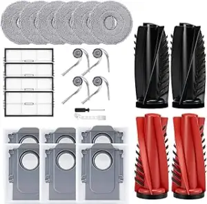 26 Stück Zubehör Ersatz für Roborock Saros 10R,Qrevo CurvX/2 Pro Saugroboter, 2 