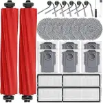 26 Stück Zubehör für Roborock QV 35A/QV 35S / QR598 / QR798 Saugroboter, 2 Hauptbürste, 6 Staubbe...