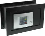 BURG-WÄCHTER Wandtresor mit elektronischem Zahlenschloss, zum Einmauern, 4,5 l, 9,4 kg, Point-Safe PW 2 E, Schwarz