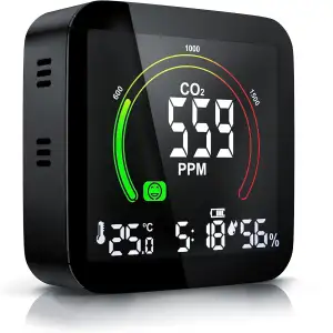 Brandson - CO2 Melder Messgerät Luftqualitätsprüfer, Kohlenstoffdioxid Sensor Me