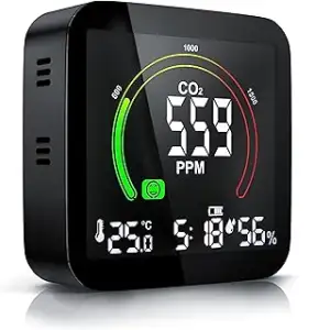 Brandson - CO2 Melder Messgerät Luftqualitätsprüfer, Kohlenstoffdioxid Sensor Me