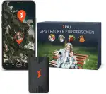 PAJ GPS People Finder 4G - Mini GPS Tracker für Kinder und Senioren - bis zu 5 Tage Akkulaufzeit - kleines Ortungsgerät mit Live-Ortung, geeignet bei Demenz, Alarmbenachrichtigungen im Notfall