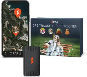 PAJ GPS People Finder 4G - Mini GPS Tracker für Kinder und Senioren - bis zu 5 T