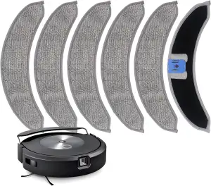 6 Stück Ersatz-Mopp-Pads für iRobot Roomba Combo j7+ Roboter-Staubsauger - Hochw