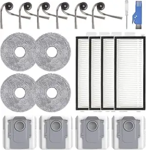 Zubehör für Roborock Saros Z70 Saugroboter, Ersatzteile Zubehörset mit 4 Staubbe