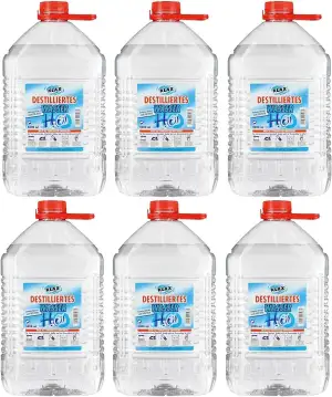 VECARO Destilliertes Wasser 30 Liter 6 Kanister zu je 5 Liter