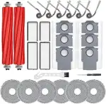 26 Stück Zubehör für Roborock QV 35A, QV 35S Saugroboter Ersatzteile, 2 Hauptbürsten, 4 HEPA-Filt...