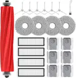 22 Stück Zubehör für Roborock Qrevo S/Qrevo Pro/Qrevo Max V Saugroboter, Qrevo S/Qrevo Pro/Qrevo ...