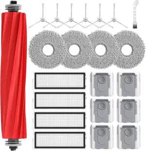 22 Stück Zubehör für Roborock Qrevo S/Qrevo Pro/Qrevo Max V Saugroboter, Qrevo S