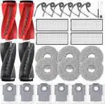 26 Stück Zubehör für Roborock Qrevo Curv/Qrevo Curv S5X / Qrevo/Qrevo Edge S5V Saugroboter, 2 Hau...