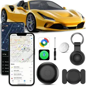 GPS Tracker Auto, Magnetisch Auto Tracker ohne ABO, Kompatibel mit iOS & Android