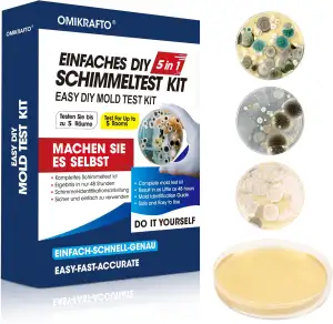 Schimmeltest Kit für ZuHause - Schimmelpilz Test für 5 Räume - Schimmelpilz Schn