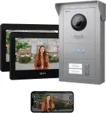 GOLIATH Basic Line Türklingel & Türsprechanlage mit Kamera für [MEHRFAMILIENHAUS] mit Smartphone App - Klingel mit Kamera & Monitor - Doorbell Camera - Video Sprech - & Gegensprechanlage mit Türöffner