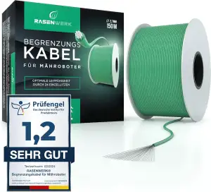 150m Universal Begrenzungskabel für Mähroboter - Begrenzungsdraht für Rasenmäher - Draht aus verz...