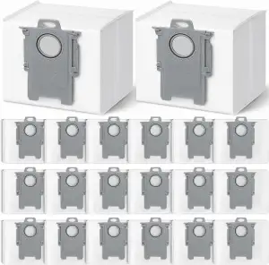 20 Stück Staubbeutel für Roborock Q7 L5+/Q10 S5+/S7 Max Ultra/Q5 Pro+/Q8 Max+/S8