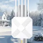 3000Mbit Wlan Verstärker Outdoor Wetterfester IP68, WiFi 6 Wlan Repeater Outdoor mit Gigabit LAN,...