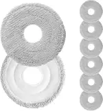 8 Stück Wischpads Zubehör für Xiaomi X20 Max / X20 Pro / X20+ / X10+ Saugroboter, Premium-Mikrofaser Wischtücher für Dreame L10s / L10 / L20 / X40 / L10s Pro Saugroboter Ersatzteile