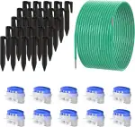 ECENCE 10m Begrenzungskabel + 25x Erdspieße 10x Kabelverbinder, Zubehör-& Reparatur-Set Installat...