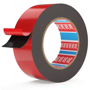 Emitever 6411 Doppelseitiges Klebeband - 24mm x 5,5m, Extra Starkes Montageband, Wasserdicht, Für Auto, Dekoration, Zuhause, Büro, Schwarz