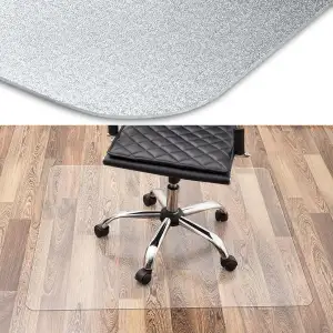 Floordirekt PRO - Bürostuhl Unterlage - transparente Bodenschutzmatte für Hartböden - Bodenmatte, Bodenschutz, Unterlegmatte (75 x 120 cm)