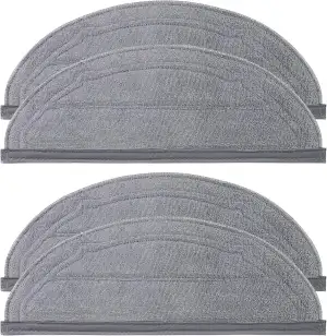 VIEWALL 4 Stück Wischtücher für Roborock Q10 S5/Q10 S5+ Saugroboter,Mikrofaser W