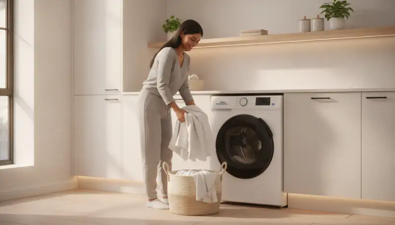 Platzwunder und Zeitsparer: Der Midea Waschtrokner MF200D86WB-14EAS erobert Smart Homes